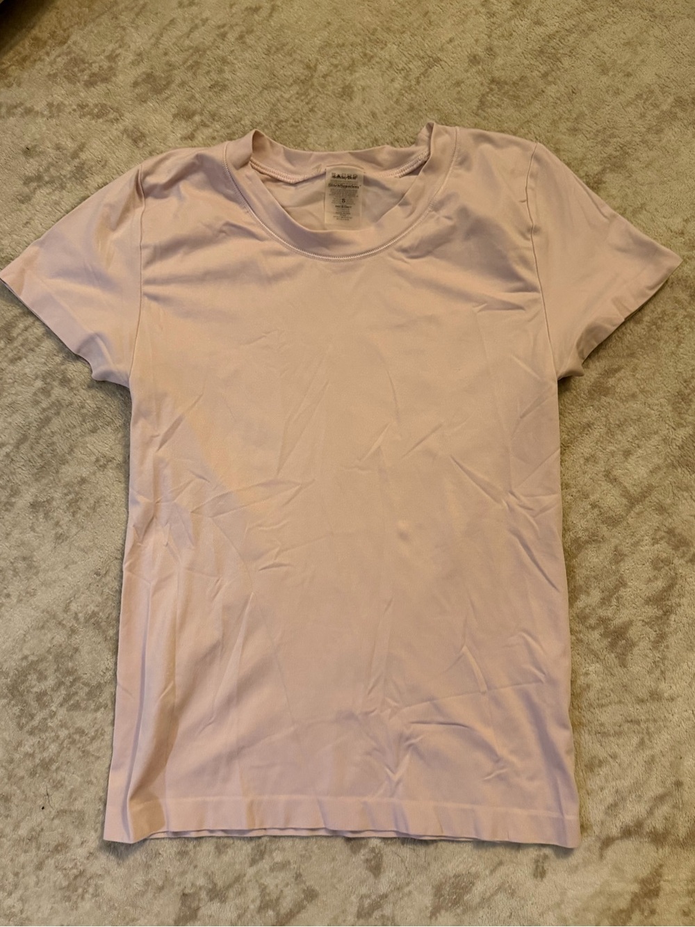 Aritzia Sunday Best since seamless Women’s Crew Neck Tee - Light Pink